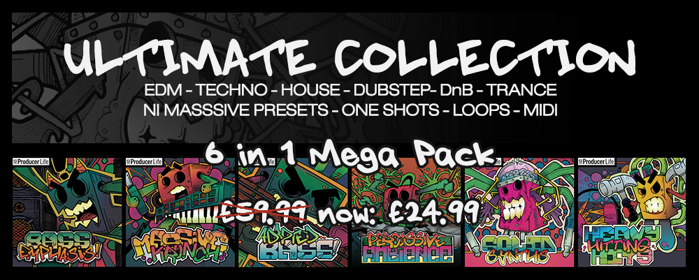 EDM Sample Packs, Sound Loops & VST reviews 36 PL-Ultimate-EDM-Sample_Pack-and-NI-Massive-Presets-BANNER_SALE