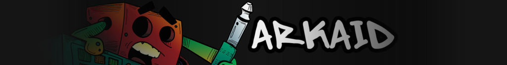 Arkaid character banner header for producer life blog