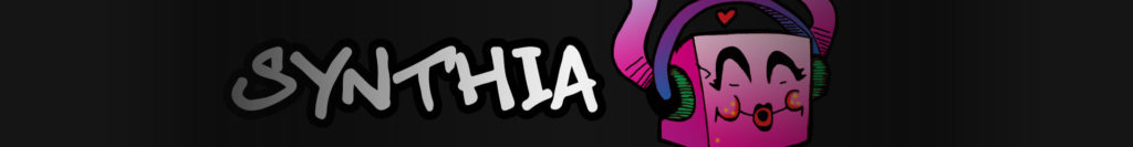 Synthia character banner header for producer life blog