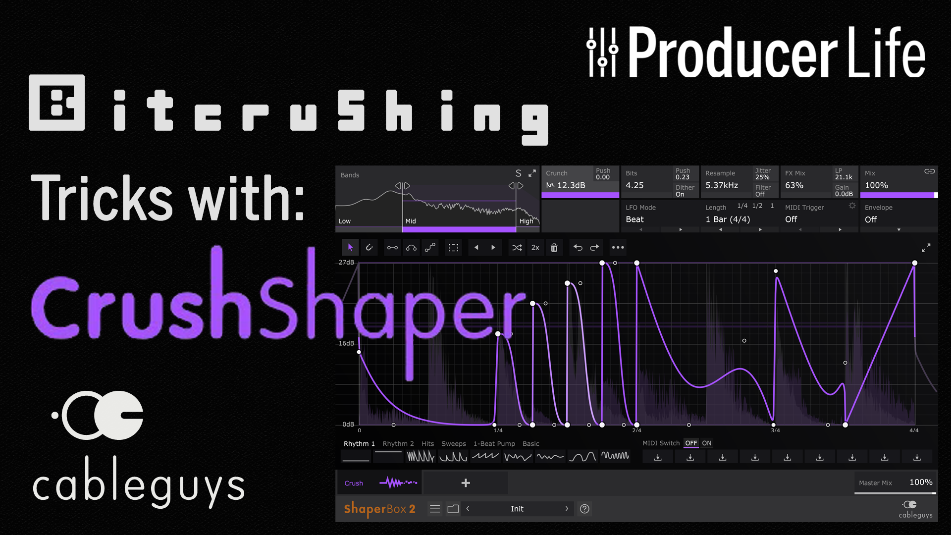 CrushShaper - #1 Powerful Bitcrusher Plugin October 6, 2021 Plugins https://producerlife.co.uk/crushshaper/