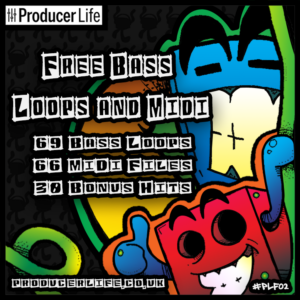 EDM Sample Packs, Sound Loops & VST reviews 11 free_bass_loops_and_midi_files_cover_art_by_producer_life_plf02