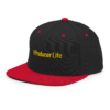 classic-snapback-black-red-left-front-6acba2a07c296.webp Producer Life Gold Logo Snapback Hat