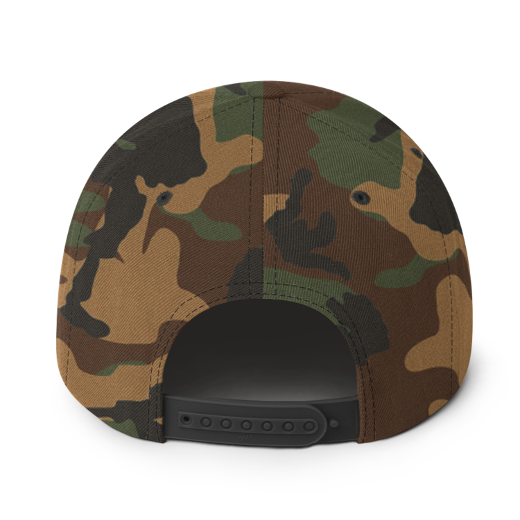 classic-snapback-green-camo-back-6acc1825545fd.webp Producer Life Gold Logo Snapback Hat