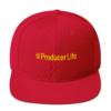 classic-snapback-red-front-6acc18dcf0fe1.webp Producer Life Gold Logo Snapback Hat