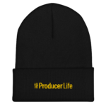 EDM Sample Packs & Merchandise 13 Producer Life Gold Logo Cuffed Beanie