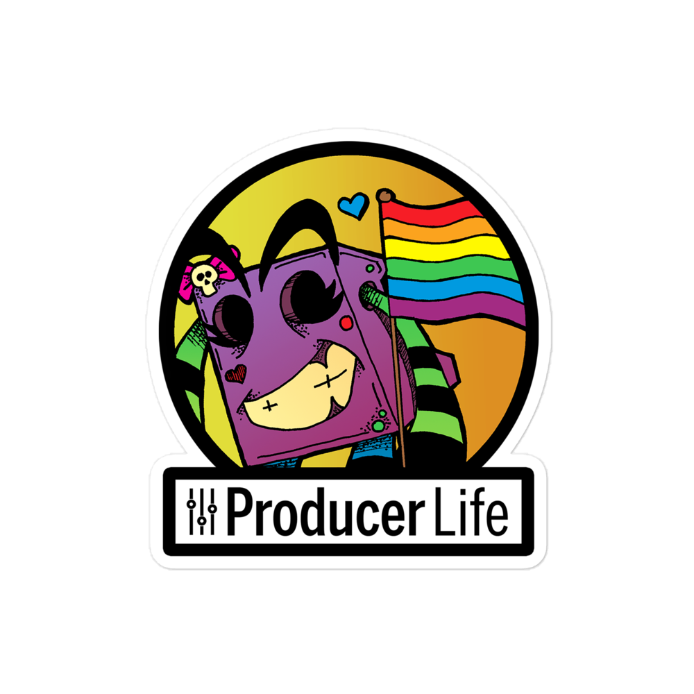 Free Sample Packs for Music Production (100% Royalty-Free) | Producer Life 4 "Melody Pride" Bubble-free character stickers