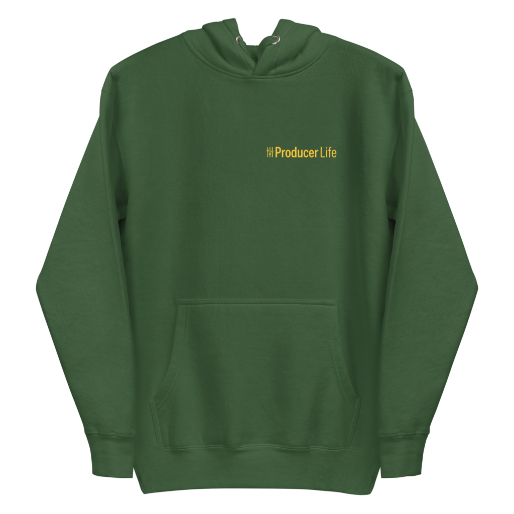 EDM Sample Packs, Sound Loops & VST reviews 16 Producer Life Gold Logo Unisex Premium Pullover Hoodie