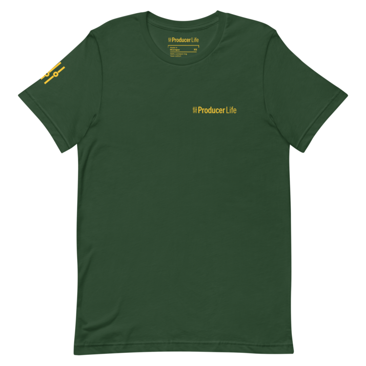 unisex-staple-t-shirt-forest-front-6ad0039d1d86f.webp Gold Label Producer Life Unisex Tee