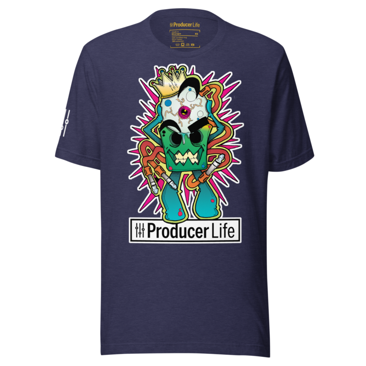 unisex-staple-t-shirt-heather-midnight-navy-front-6acbf6da66b9b.webp "King Eye" Unisex Staple T-Shirt | Bella