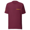 unisex-staple-t-shirt-maroon-front-6acb879fc8ddc.webp Producer Life Gold Logo Unisex Staple T-Shirt | Bella