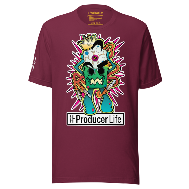 unisex-staple-t-shirt-maroon-front-6acbf6da6757c.webp "King Eye" Unisex Staple T-Shirt | Bella