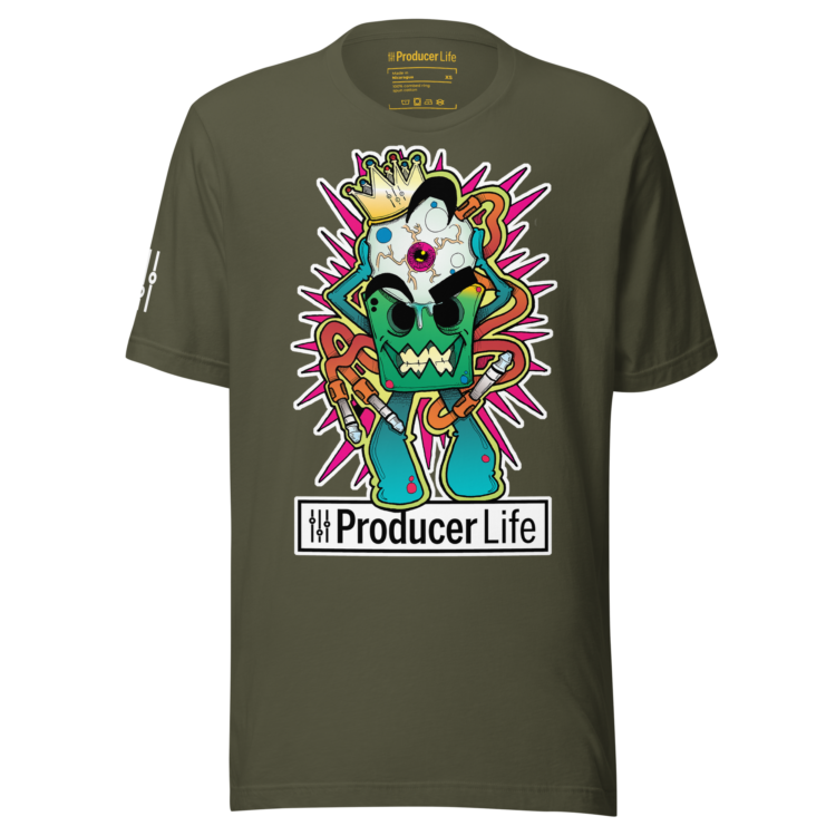 unisex-staple-t-shirt-military-green-front-6acbf6da67f0e.webp "King Eye" Unisex Staple T-Shirt | Bella