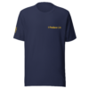 unisex-staple-t-shirt-navy-front-6acb879fc9b52.webp Producer Life Gold Logo Unisex Staple T-Shirt | Bella